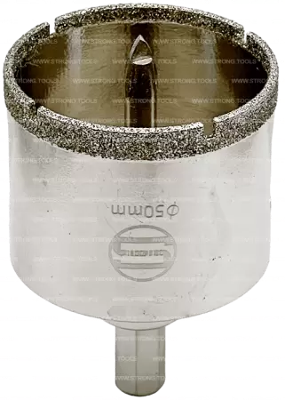 Алмазная коронка по керамике с центр. сверлом 50мм Strong СТК-06600050