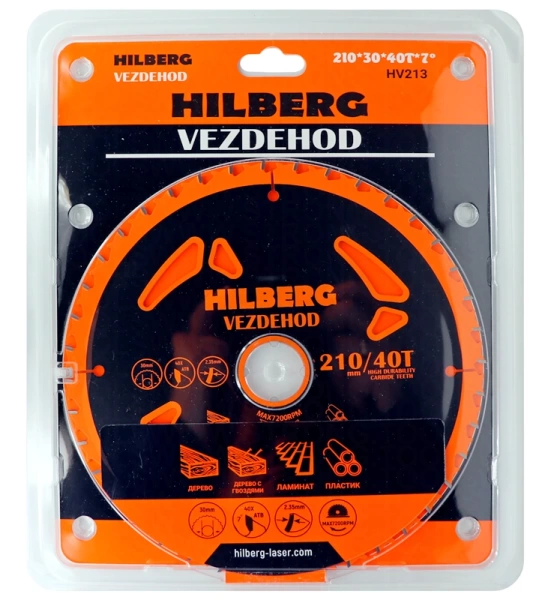 Универсальный пильный диск 210*30*40Т Vezdehod Hilberg HV213 - интернет-магазин «Стронг Инструмент» город Новосибирск